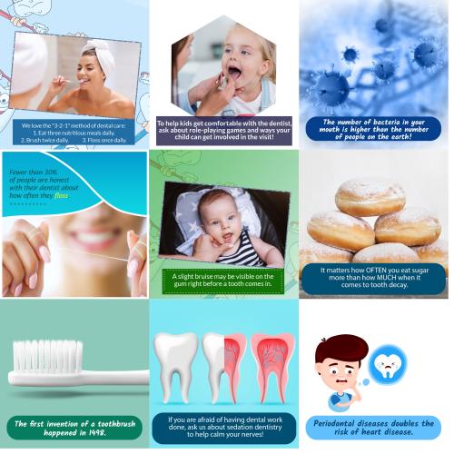 dental Facebook Posts Collage